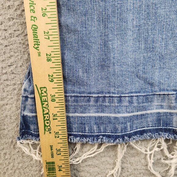 ROCK & ROLL Cowgirl Jeans Womens 32 Curvy Trouser Mid Flared Leg Bell Western - Picture 7 of 14